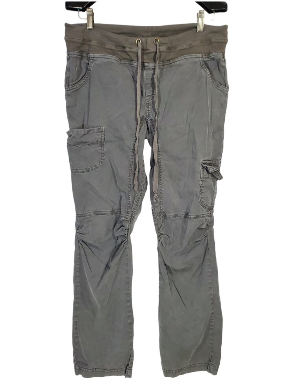 XCVI Tencel Cargo Pants Women's M Gray Lagenlook Grunge Utility Casual Y2K